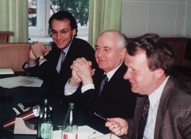 Timothy Phillips with Mikhail Gorbachev