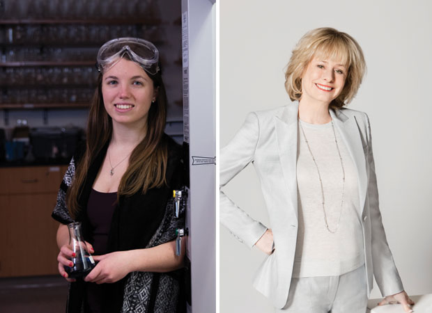 Emily Persson ’15 and Dr. Kathy Reichs