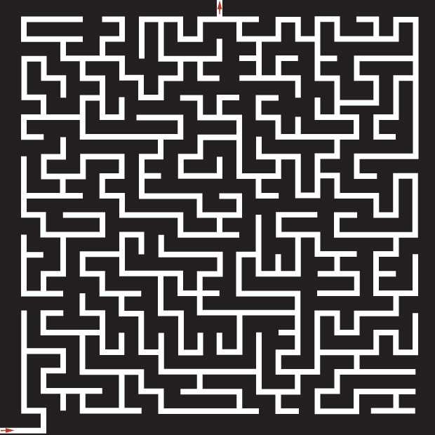 Illustration of a maze