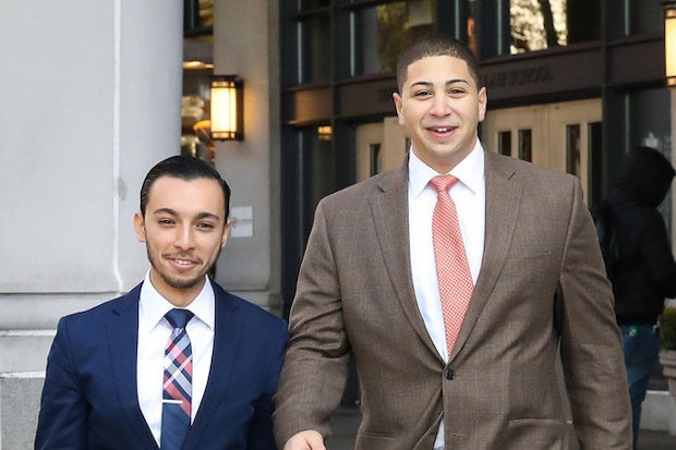 Suffolk Law 1Ls Dario Hernandez and Sam Faisal