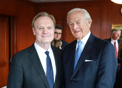 MSNBC’s Lawrence O’Donnell and Edward I. Masterman JD ’50, LLD ’90